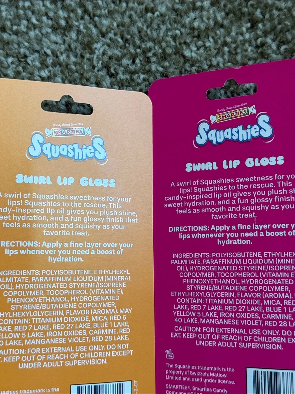 Smarties Squashies Swirl Lip Gloss